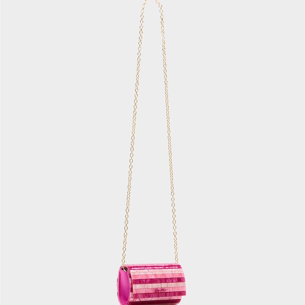 Betsey Johnson Pink Marbled Micro Clutch Pink NWT - Picture 2 of 6